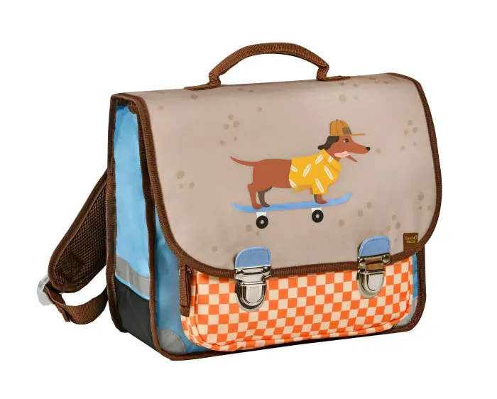Quo Vadis - Cartable scolaire - Animascot - 36x30x14 cm - Toile (polyester) - Chien - PROMO