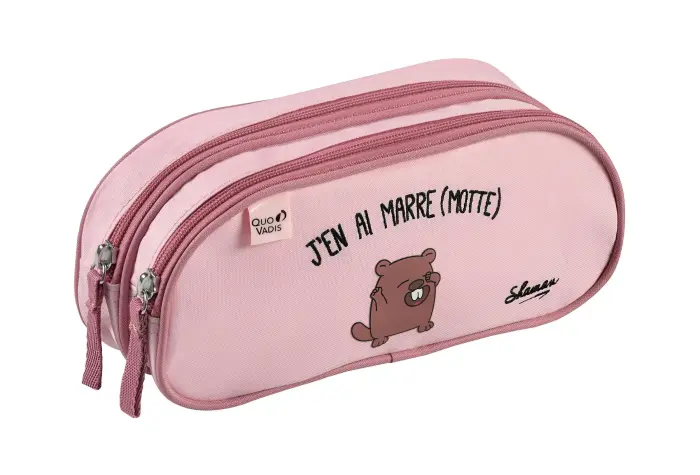 Quo Vadis - Trousse scolaire - Shaman - Toile (polyester) - Marre - PROMO