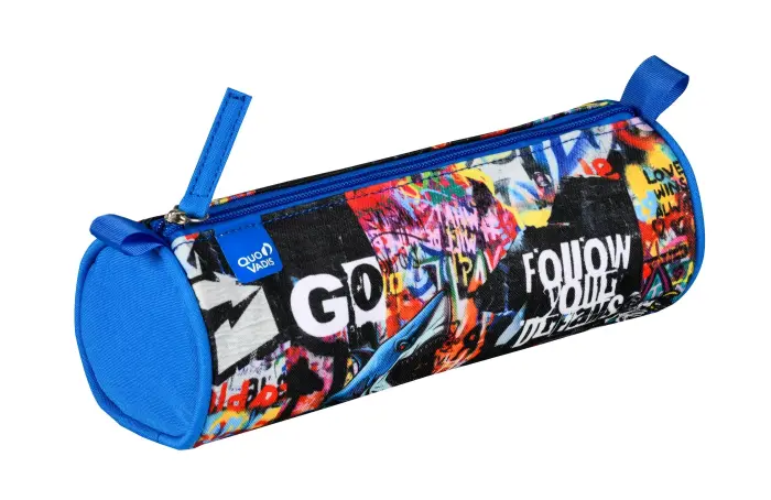 Quo Vadis - Trousse scolaire - Graffiti - 23x8x8 cm - Toile (polyester)