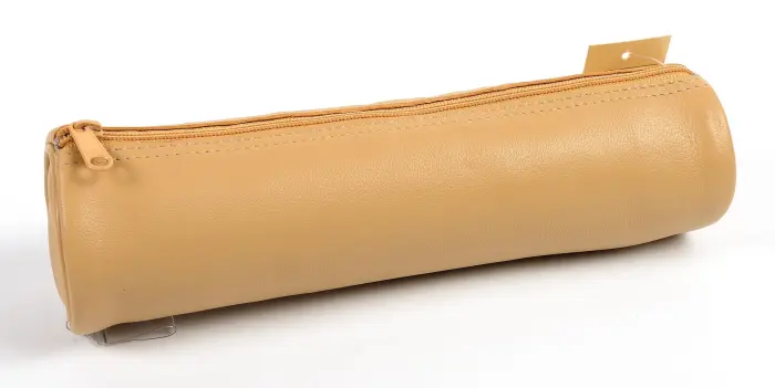 Quo Vadis - Trousse - Merinos - 22x6 cm - Cuir pleine fleur de porc - Havane