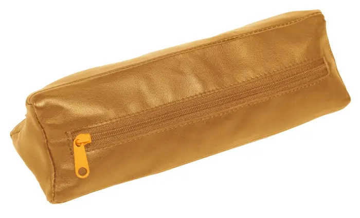 Quo Vadis - Trousse - Merinos - 22x7x7 cm - Cuir pleine fleur de porc - Havane