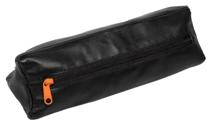 Quo Vadis - Trousse - Merinos - 22x7x7 cm - Cuir pleine fleur de porc - Noir
