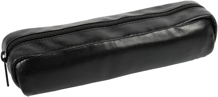 Quo Vadis - Trousse - Merinos - 20x6x4,5 cm - Cuir pleine fleur de porc - Noir