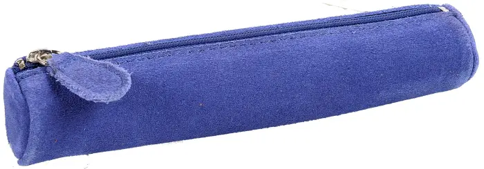 Quo Vadis - Trousse - Velours - 17x3,5 cm - Cuir de vachette suédé - PROMO