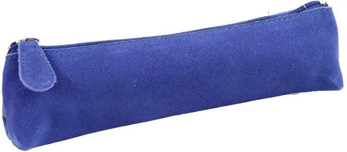 Quo Vadis - Trousse - Velours - 18x3,5x5 cm - Cuir de vachette suédé - PROMO