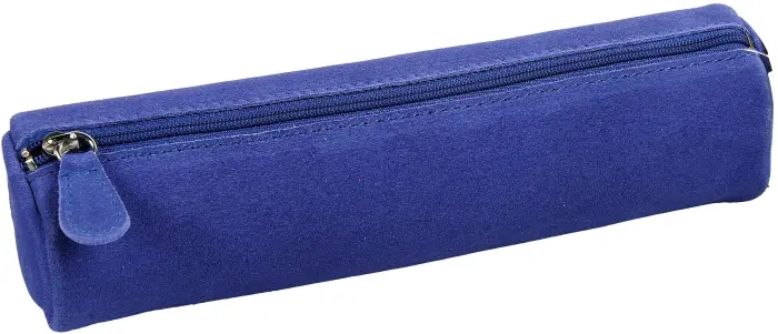 Quo Vadis - Trousse - Velours - 22x6 cm - Cuir de vachette suédé - PROMO