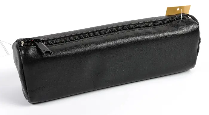 Quo Vadis - Trousse - Merinos - 22x06x8,5 cm - Cuir pleine fleur de porc - Noir
