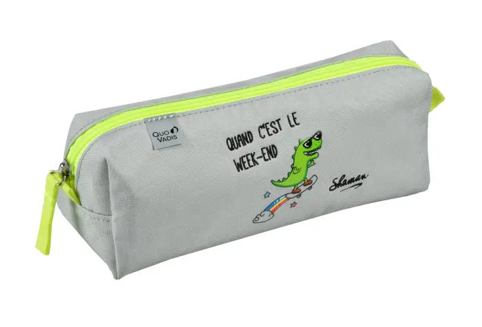 Quo Vadis - Trousse scolaire - Shaman - 23x8x8 cm - Toile (polyester) - PROMO