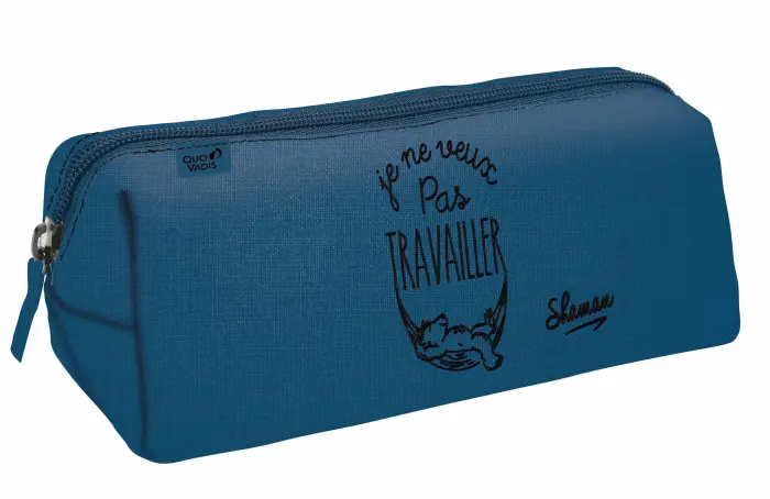 Quo Vadis - Trousse scolaire - Shaman - 23x8x8 cm - Toile (polyester) - Travailler - PROMO
