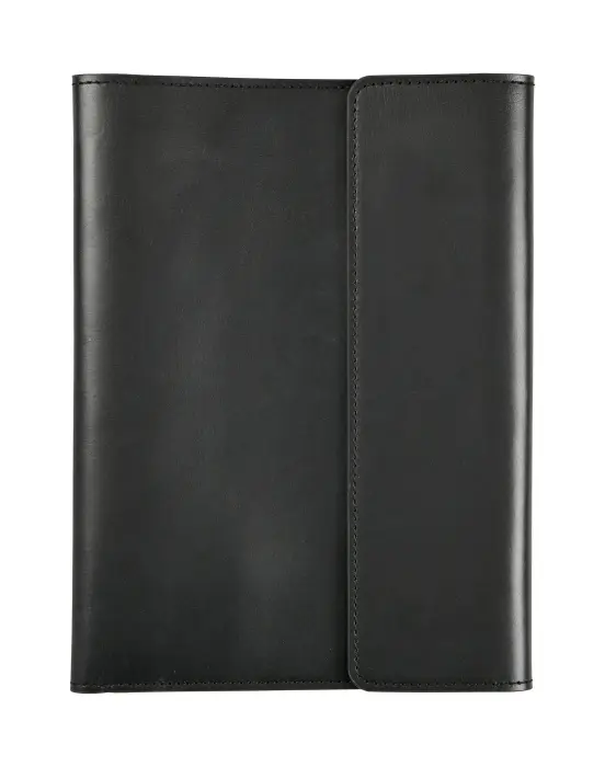 Quo Vadis - Etui carnet/tablette - Rangers - 19,5x26,5 cm - Cuir pleine fleur de buffle - Noir