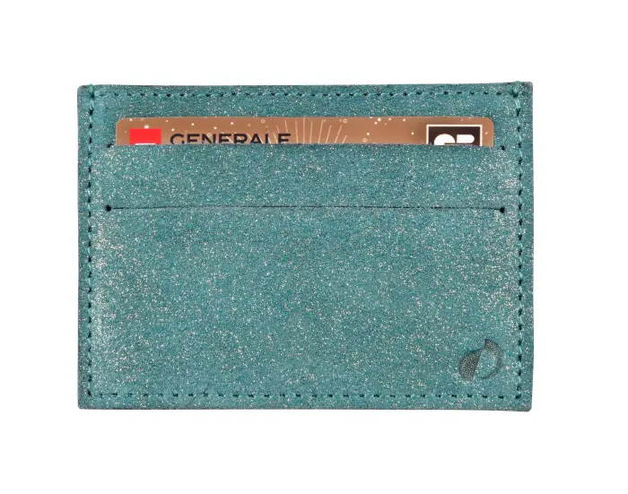 Quo Vadis - Porte-carte - Julo - 10x7 cm - Cuir de vachette suédé