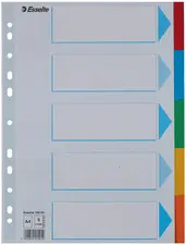 Esselte Intercalaires en carton, uni, A4, 12 touches