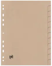 Oxford Intercalaires Touareg, uni, 12 touches, format A4
