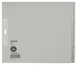LEITZ Intercalaires en papier naturel, numéroté, A4+, 1-25
