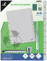kangaro Intercalaire carton ECO, chiffres 1-5, 5 pièces