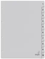 kangaro Intercalaire carton ECO, chiffres 1-10, 10 pièces