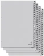 kangaro Intercalaire carton ECO, chiffres 1-100, 100 pièces