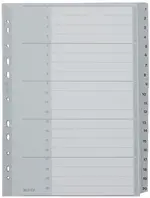 LEITZ Intercalaires en plastique, numéroté, format A4 extra