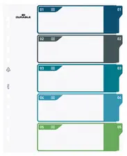 DURABLE Intercalaire en plastique, numérique, A4+
