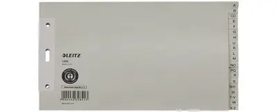 LEITZ Intercalaires en papier nature, A-Z, A5 paysage, 20
