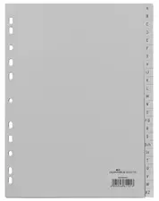 DURABLE Kunststoff-Register, A-Z, A4, 24-teilig, grau