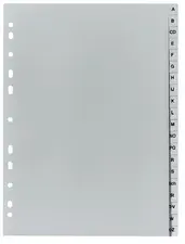 herlitz Intercalaires en plastique, A-Z, A4, 20 touches