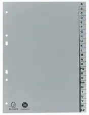 EXACOMPTA Intercalaire en plastique, A-Z, A5, 24 touches
