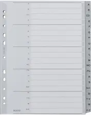 LEITZ Intercalaires en plastique, A-Z, format extra large
