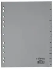 DURABLE Kunststoff-Register, Monate, A4, Januar - Dezember