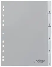 DURABLE Intercalaires en plastique, PP, épaisseur: 0,12 mm