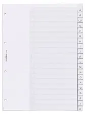 DURABLE Intercalaires en plastique, A4, 20 touches, transp.