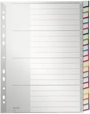 LEITZ Intercalaire en plastique, A4 extra large, uni