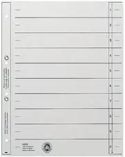 LEITZ Intercalaires, format A4 extra large, en carton solide