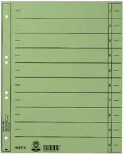 LEITZ Intercalaires, format A4 extra large,en carton manille
