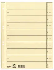 Esselte Intercalaires carton, A4 extra large, chamois