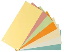 herlitz Intercalaires, pour format A4, carte lustrée, rose