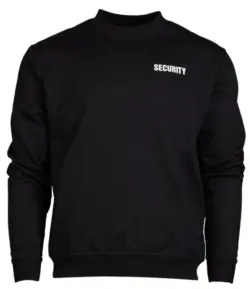 SWEAT-SHIRT SEC NOIR AVEC IMPRIMÉ