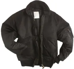 VESTE SWAT CWU AVEC COL AMOVIBLE NOIR