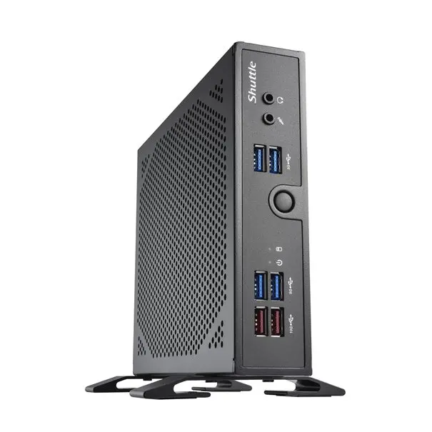 Shuttle Barebone DS50U Black (Intel Celeron 7305) Lüfterlos  Fanless 24-7 ready, w/o WLAN