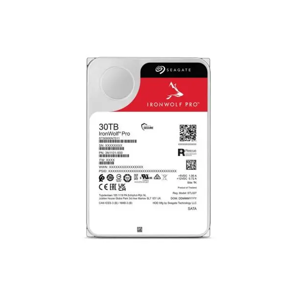 Seagate HD3.5" SATA3 30TB ST30000NT011 (Di) Official EU Disti Warranty