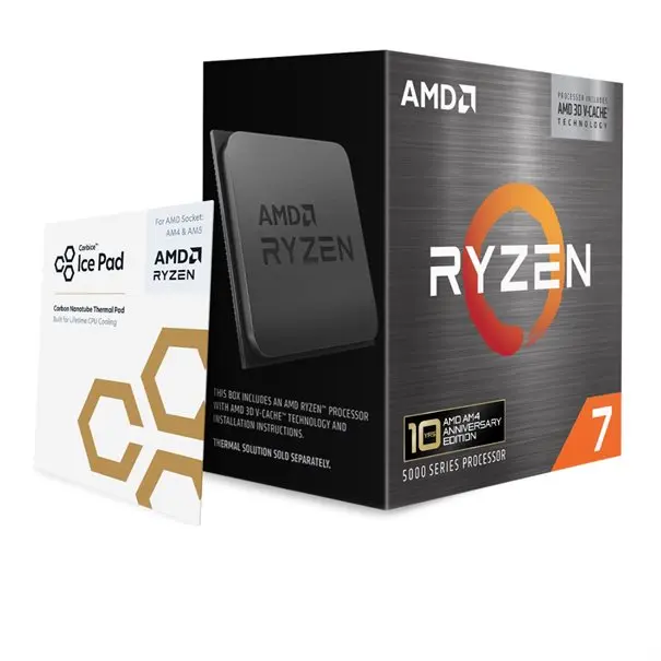 CPU AMD RYZEN 7  5800X3D / AM4 / WOF / BOX AMD Ryzen 7 5800X3D (8/16x 3,4 GHz) AM4 100MB 105W