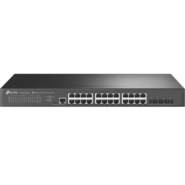 TP-LINK Switch SG3428X-M2 24x 2,5-GBit/4xSFP+Managed Rack Mountable, Omada SDN, 1 Fan, No PoE