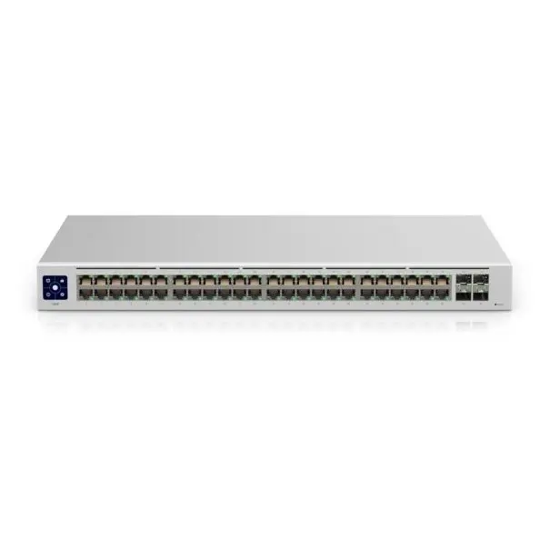 Ubiquiti Switch UniFi 48xRJ45 GBit/4xSFP Managed Gen2 19" Rack-Mountable, Fanless, 1,3" Touchscreen