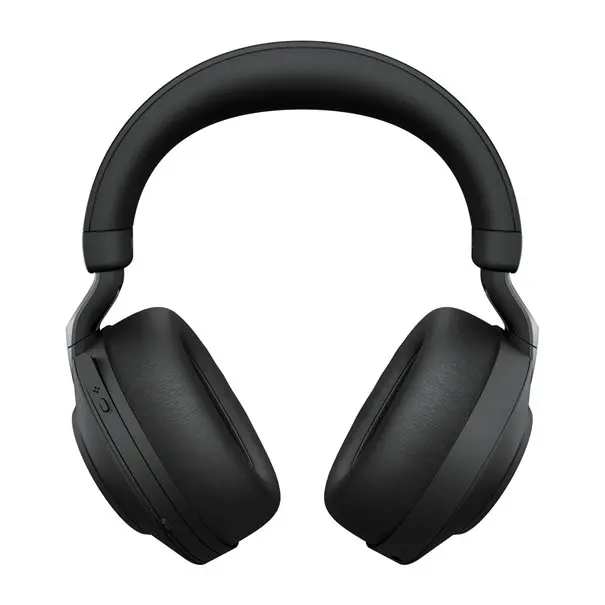 Jabra Headset Evolve2 85 Link 380c MS Stereo ANC Schwarz BT 3,5mm Stecker, Geräuschisolierung, Schwarz