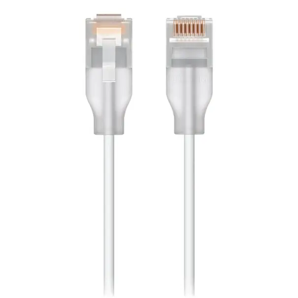 Ubiquiti Patch-Kabel 2m CAT6 UACC-CABLE-PATCH-EL-2M-W 2m UniFi Etherlighting Patch Cable (max. 2.5 GbE)