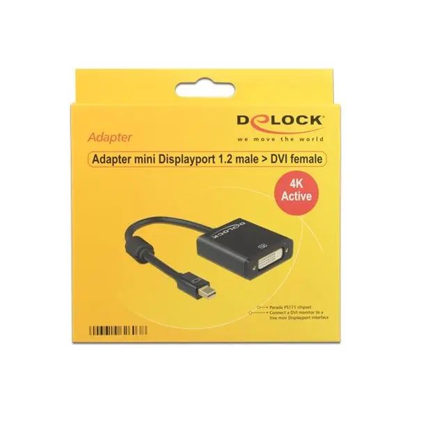 DELOCK Mini-DisplayPortDVI Adapter 0,20 m schwarz+++