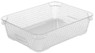 keeeper Corbeille de rangement "mirko", A5, transparent