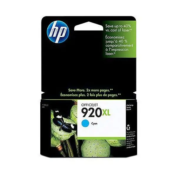 Tinte HP 920XL / CD972AE Cyan