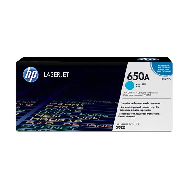 Toner HP 650A / CE271A Cyan