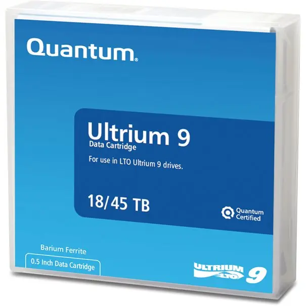 Cartridge Quantum LTO9 18/45TB pre-labeled random labels included